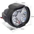 Éclairage Moto - Pcs Feux Additionnels Led Etanche Universel Phare Conduite Antibrouillard Lampe Projecteur-2