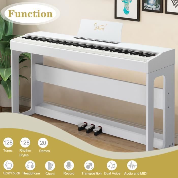 DAZZLEEX Housse Protection Imperméable Transparente Piano Électronique 61 Ou 88 Touches - Anti-Poussière Pliable