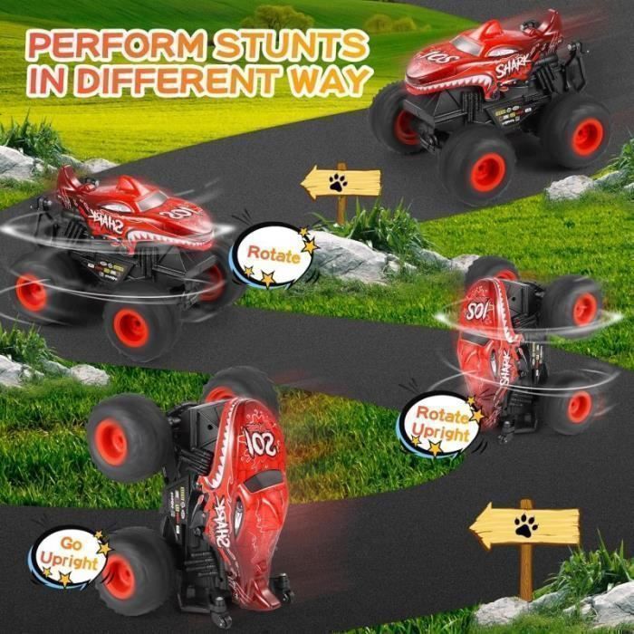Voiture RC Dinosaure – Camion Tout-terrain 2.4GHz Avec Lumières, Sons Et Spray – Batterie Rechargeable, 8 Km/h – Cadeau 3-12 Ans