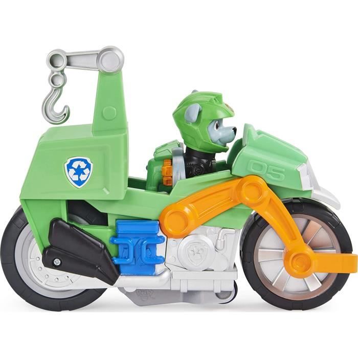 Pat patrouille - vehicule + figurine amovible zuma moto pups paw