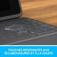 LOGITECH - Clavier et étui - Rugged Folio pour Apple 10.2-inch iPad 7ème génération, 7e, 8e et 9e générations - Noir-3