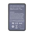 AYNEFY chargeur de batterie USB pour LP-E17 Chargeur de batterie LP-E17 Chargement USB à fente unique avec écran LCD pour Canon-3
