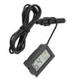 SEC Moniteur de température d'humidité d'hygromètre avec thermomètre LCD intégré mini avec sonde externe 85723-3