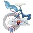 Vélo enfant fille 14'' La Reine des Neiges 2 (3/5 ans) - Coloris Bleu équipé de 2 freins + Porte Poupée & Panier avant-3