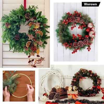 30 Cerceaux En Bambou Pour Artisanat - Diamètres 10, 15, 20 Cm - Pour Attrape-rêves, Couronnes, Décorations Murales, Mariage - Naturel Et Lisse