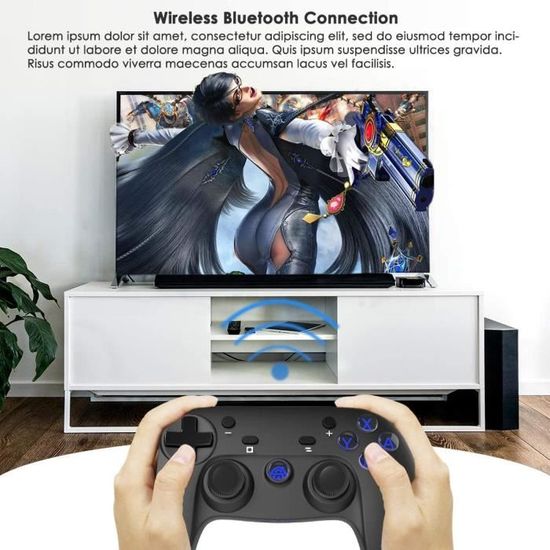 Dragonne Manette Switch Nintendo Switch Manette Pro Pour Switch Switch Lite Manette De Jeu Avec Bluetooth 6 Gyro Axis Turbo Double Prix Pas Cher Cdiscount