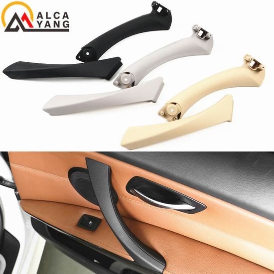 Accessoire BMW E90 E91 Poignée De Porte Intérieure BMW Série 3 (2005-2012) - Noir - Installation Facile - Qualité OEM Accessoire Auto Série 3