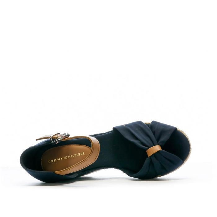 Sandales Compensées Marine Femme Tommy Hilfiger 10cm Marine