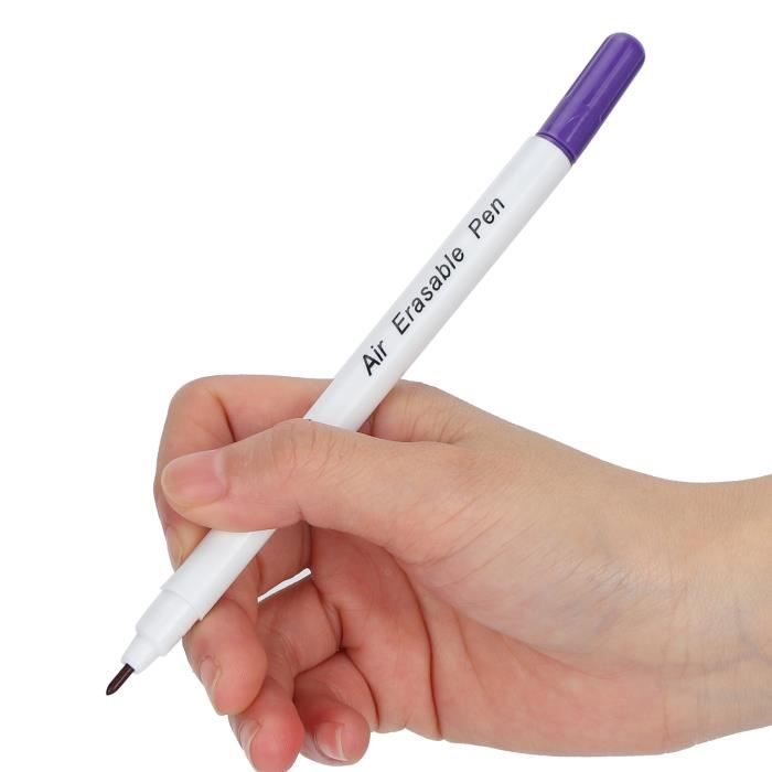 Stylo Marqueur Pour Tissu Effaçable à La Chaleur - 1 Stylo + 10 Recharges - Pour Couture, Patronage, Broderie - 7