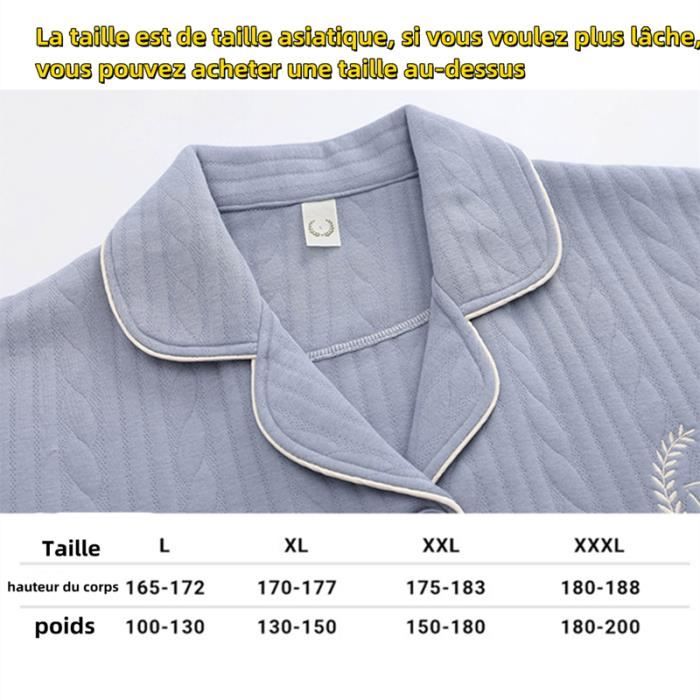 Pyjama homme classique coton deals