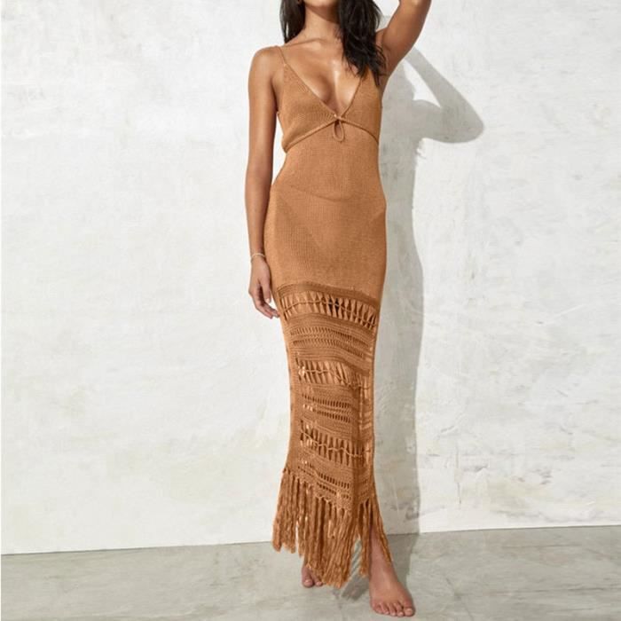 Robe en crochet blanche best sale