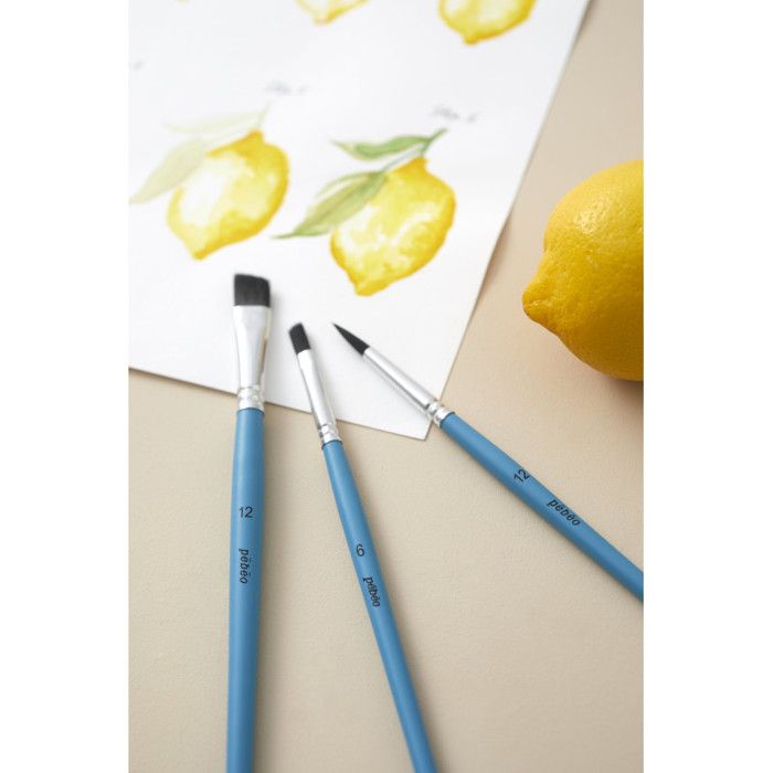 BZKSER 8 Pinceaux Peinture Enfants – Set Ronds Et Plats Avec Palette – Poils Doux, Manches Colorés – Pour Acrylique, Gouache – Cadeau Créatif