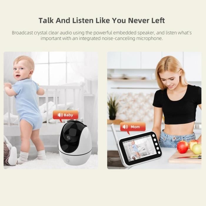Caméra de surveillance de bébé 3.2 « LCD Audio numérique pour enfants  Téléphone de bébé Audio bidirectionnel Vision nocturne Surveillance de la  température Mouvement uniquement - Italie, Produits Neufs - Plate-forme de