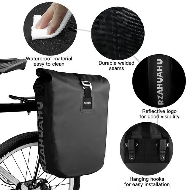 SACOCHE VELO Black Sac de rangement lateral de velo 20l sacoche etanche pour ordinateur portable sacoche de transport de siege ar Cdiscount Sport