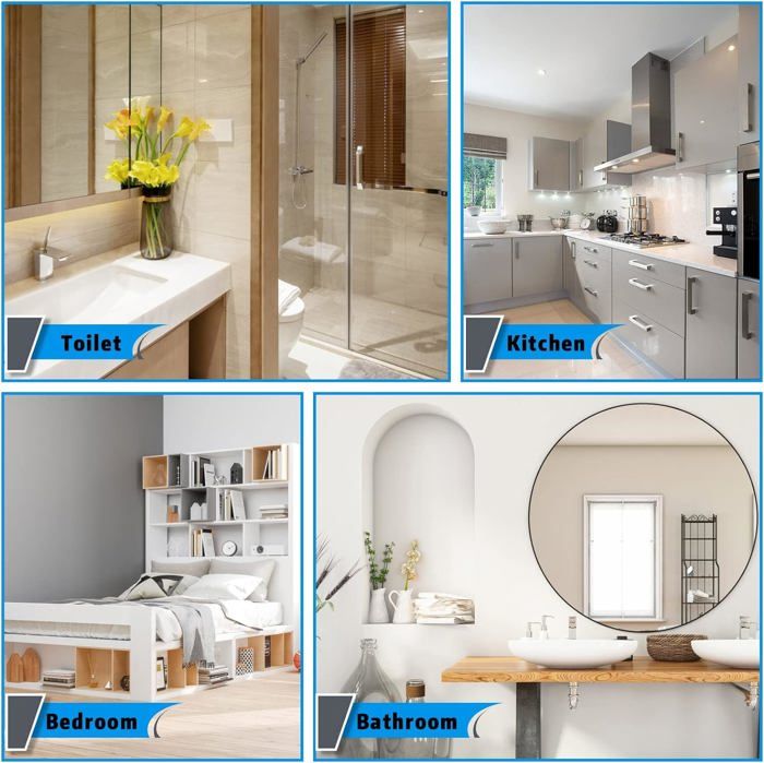 Support Rideau Sans Percage OMJMYY 8 Pièces Supports Pour Tringles à Rideaux Auto-AdhéSifs Support Tringle A Rideaux Sans Percage