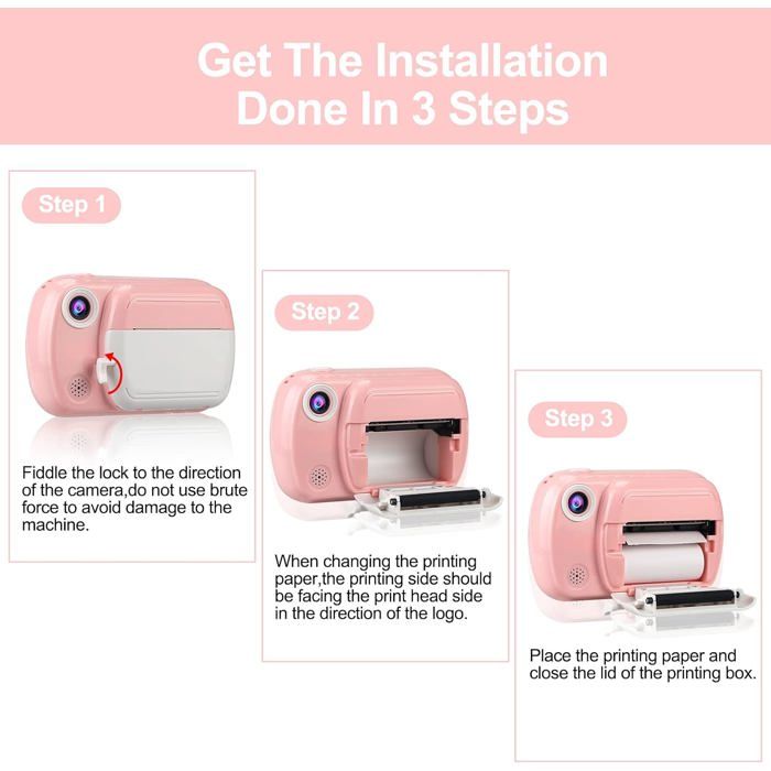 YOSOO Appareil photo pour enfants 1080P Appareil photo 1080P pour enfants, mise au point