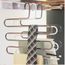 Bronze Triamisu Pantalons Magiques Multicouches antid/érapants Cintre Pantalon Multifonction Placard Porte-Ceinture Rack S-Type 5 Couches /Économie despace
