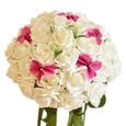 Belle Style Coréen De Mariage De Mariée Bouquet De Fleurs Artificielles Blanc
