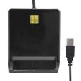 Atyhao lecteur de carte d'identité Lecteur de carte à puce multifonction USB2.0 pour M2 / MS / Banque / ID / SIM / Mémoire /-0