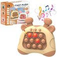 Fast Push Pop It Fidget Electronique - Jouet sensoriel - Jeu de mémoire - Idéal pour cadeau Enfant - Fourni sans pile - Beige-0