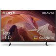 Sony TV LED KD-43X80LP Série Bravia X80L 108 cm 4K UHD Google TV 2023 noir - 4548736150546-0