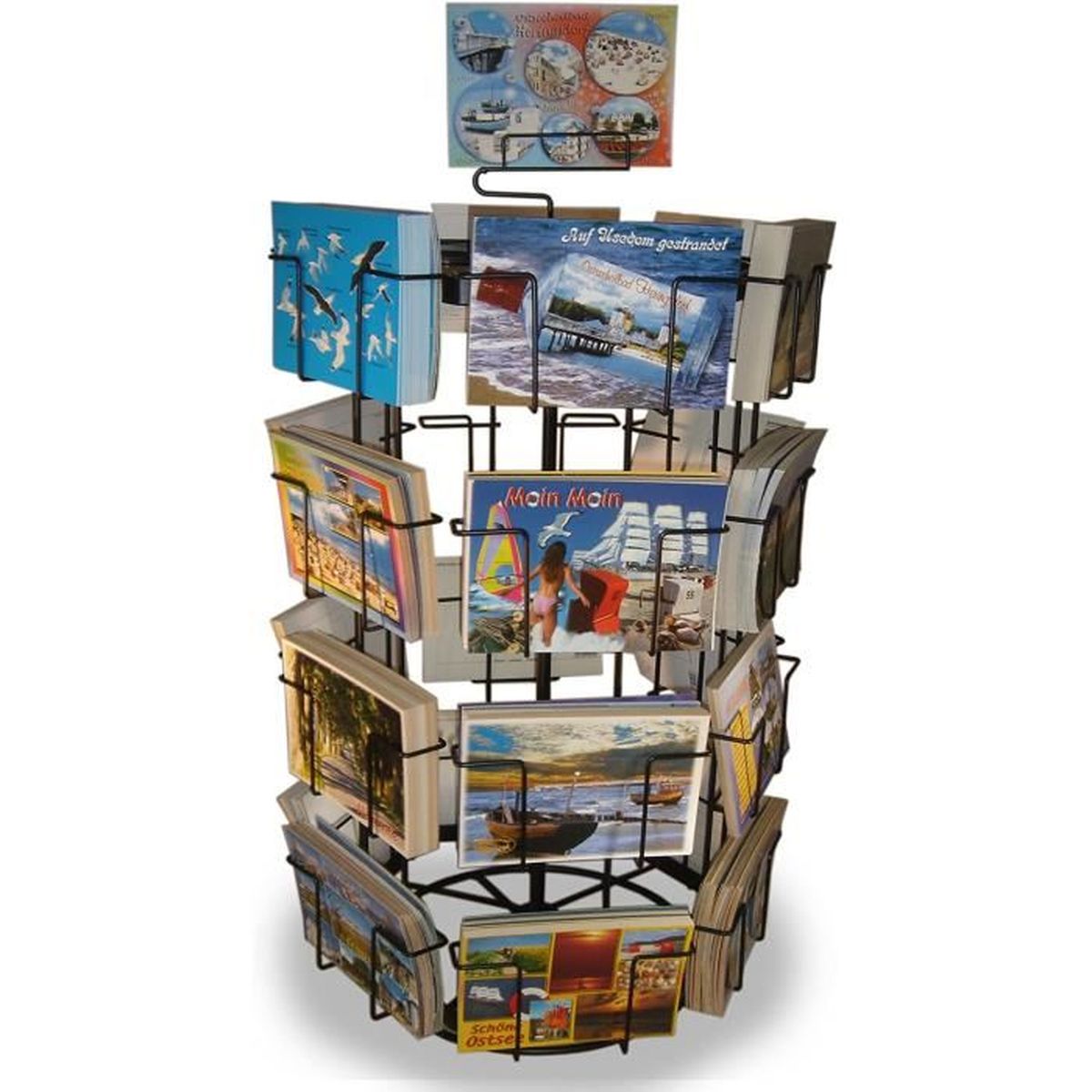 2 Supports Pour Cartes Postales - Transparents Et 20 Rainures