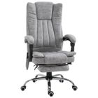 Vinsetto - fauteuil de bureau - simili cuir - 62x67x120cm - Gris