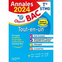 Annales Objectif BAC 2024 - Bac Tle STMG Tout-en-un