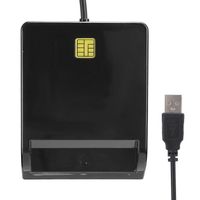 Atyhao lecteur de carte d'identité Lecteur de carte à puce multifonction USB2.0 pour M2 / MS / Banque / ID / SIM / Mémoire /