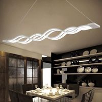 Lustre - Suspension LED 65W Dimmable avec télécommande-Lustre LED  Moderne pour Salon Salle à manger