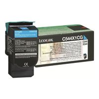 Cartouche toner Lexmark C544X1CG - Cyan - Laser - Compatible avec Lexmark C544 - Rendement 4000 pages