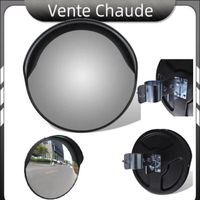 VGEBY Panneaux de signalisation routière Miroir de trafic convexe d'extérieur Plastique PC Noir 30 cm RUIDA