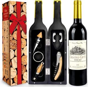TIRE-BOUCHON Ensembles d'accessoires pour vin en Forme de Bouteille de vin Ensemble d'ouvre vin Comprend Tire-Bouchon à vin Bouchon à.[Q508]
