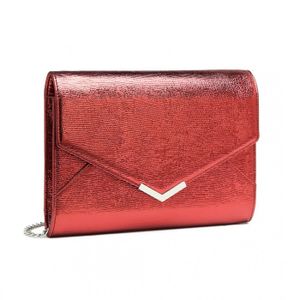 Pochette De Soirée Élégante Pour Femme - Avec Nœud Et Poignée Perles - Idéale Mariage, Fête - 22x14,5 Cm - 5