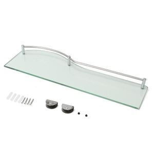 Sayayo Etagere En Verre Carre Etagere De Salle De Bain Avec Rail