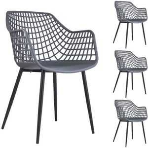 CHAISE Lot de 4 chaises LUCIA - IDIMEX - Design rétro - A