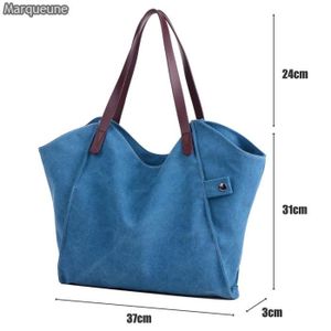 bleu LOSMILE toile Vintage Grand Sac /à Main,Sacs port/és /épaule,Sac bandouli/ère en tissu pour Femme//fille.