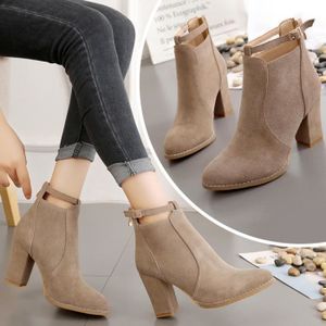bottines beige femme talon