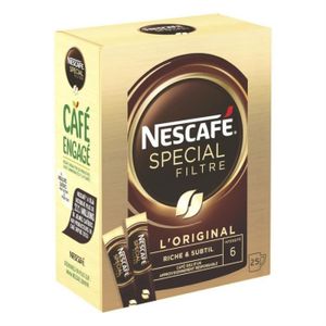 CAFÉ SOLUBLE NESCAFE - Spécial Filtre 50G - Lot De 4