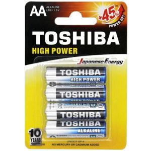 PILES 4 Piles Toshiba High Power AA LR06