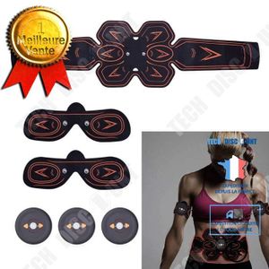 EMS-HK - Ceinture abdominale amincissante - fonte de graisse - abs  électro-stimulation top body challenge sport fitness + 2 gels minceur