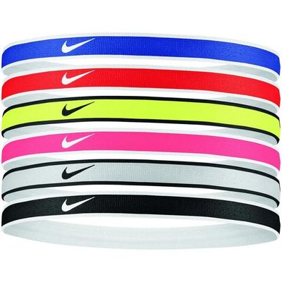 Pack de 6 élastiques à cheveux Nike Swoosh tipped - multicolore
