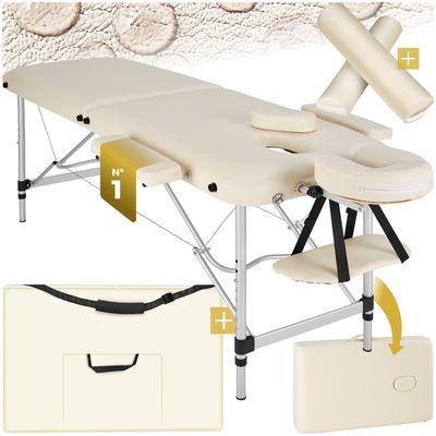 Table De Massage Portable Pliante 2 Zones - Pour Esthétique, Reiki, Relaxation - Neuf