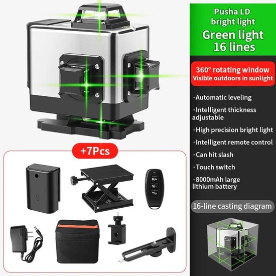 Elikliv Niveau laser auto-nivelant – 61 pour extérieur et intérieur