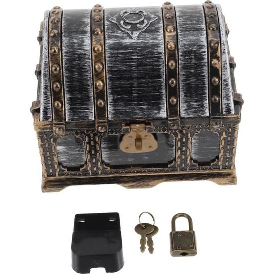 Coffre Au Trésor Pirate Transparent - Boîte Décorative Pour Bonbons, Bijoux, Rangement Enfant