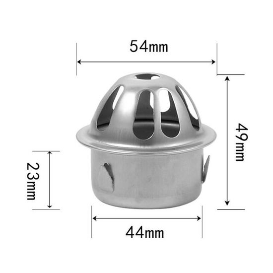 Grille De Drain Extérieur En Acier Inoxydable – Couvercle Rond Pour Balcon, Jardin, Toit, Tuyau D’Évacuation (Diamètre 160 Mm) - 8