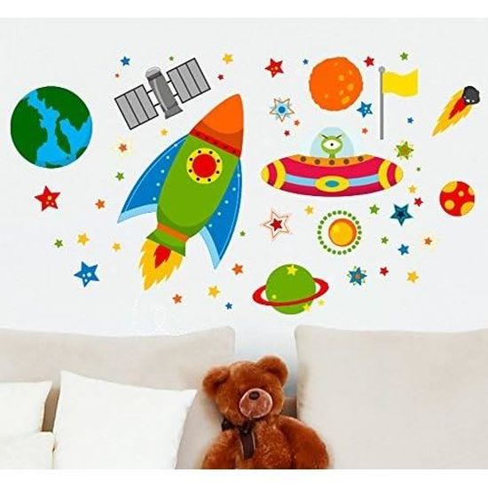 Generic Autocollant Colorful Cartoon Pen For School Wall Decoration For House & Rooms à Prix Pas Cher | Maroc