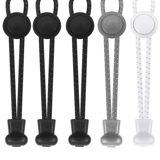 5 Paires Lacets lastiques Autobloquants Sport Lacets lastiques
