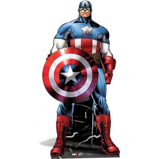 Figurine en carton Captain America Marvel - Rouge
