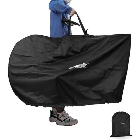 Housse De Transport Pour Vélo – Pour VTT 27.5 Pouces / Vélo Route 700C, Dimensions 169x93 Cm, Imperméable, Bandoulière Réglable, Ultra Légère (205 G)